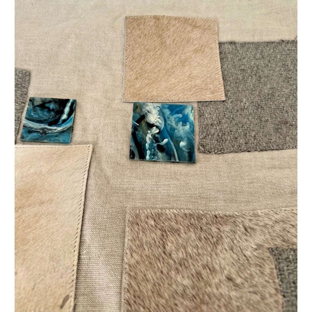 2 Auskin Cowhide Cotton Wool Pillow Covers 20